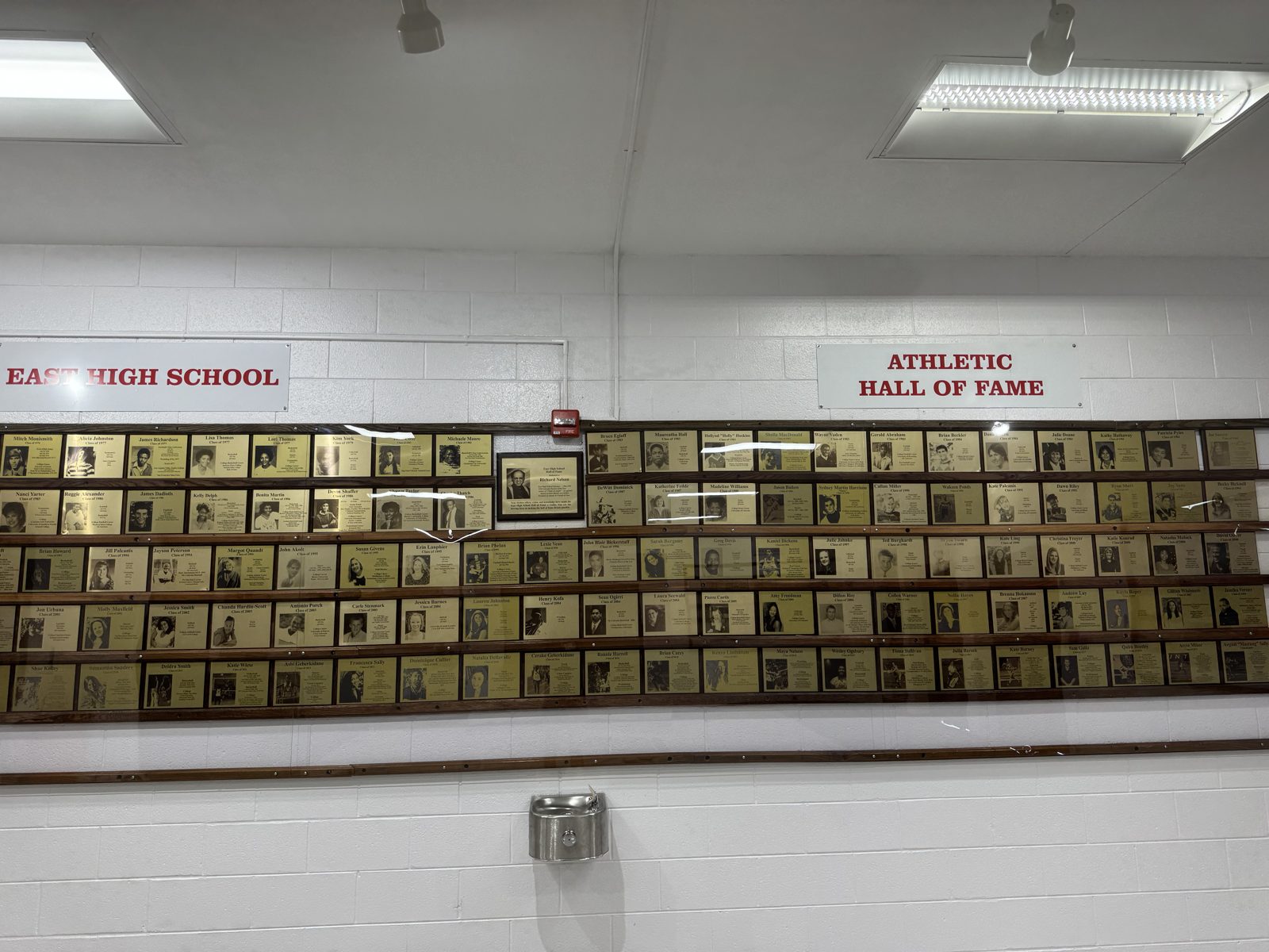 Attendees gathered at the Athletic Hall of Fame ceremony