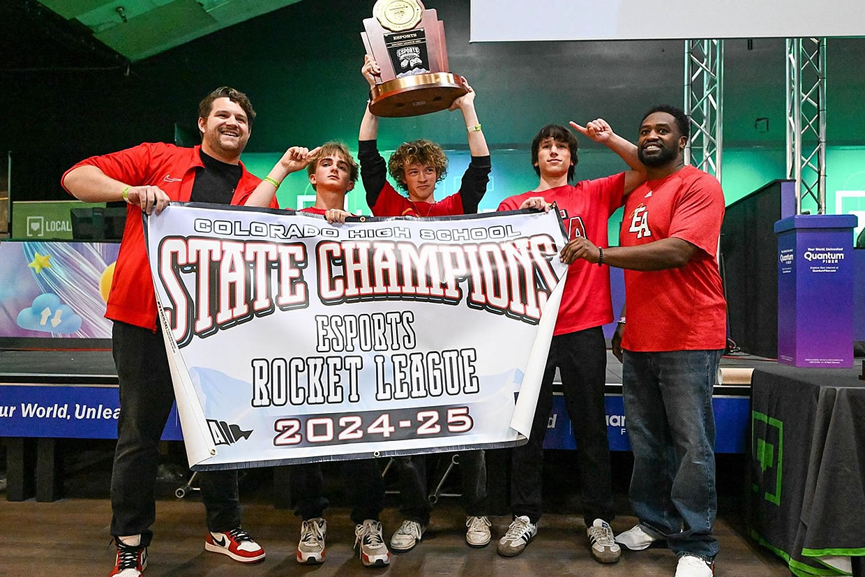 East High School students competing in the eSports program