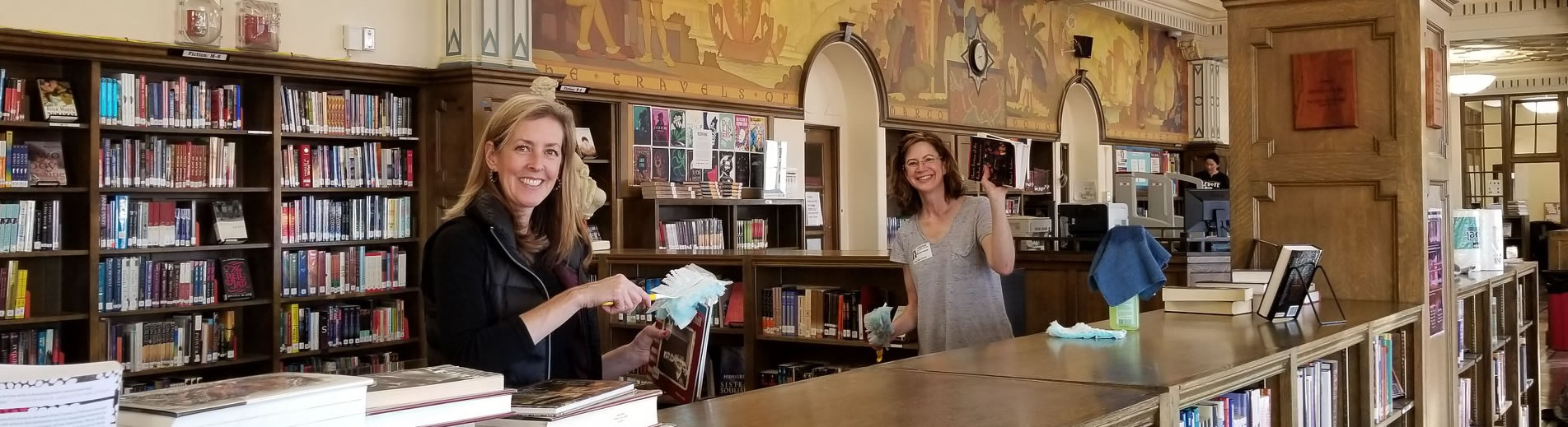 The library at East High School