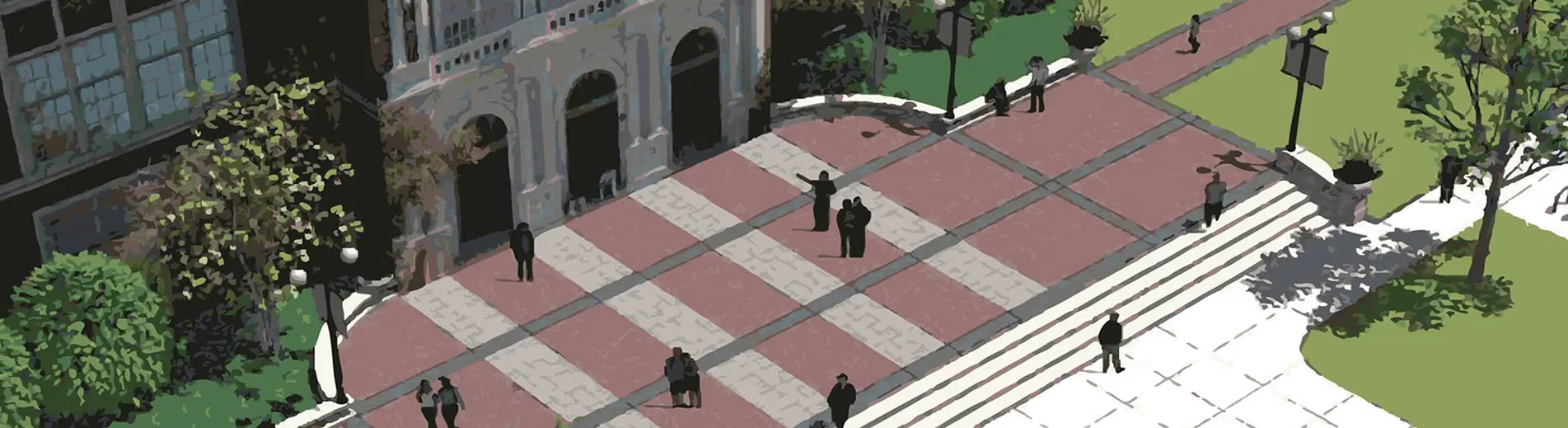 Engraved commemorative bricks and pavers at East High School
