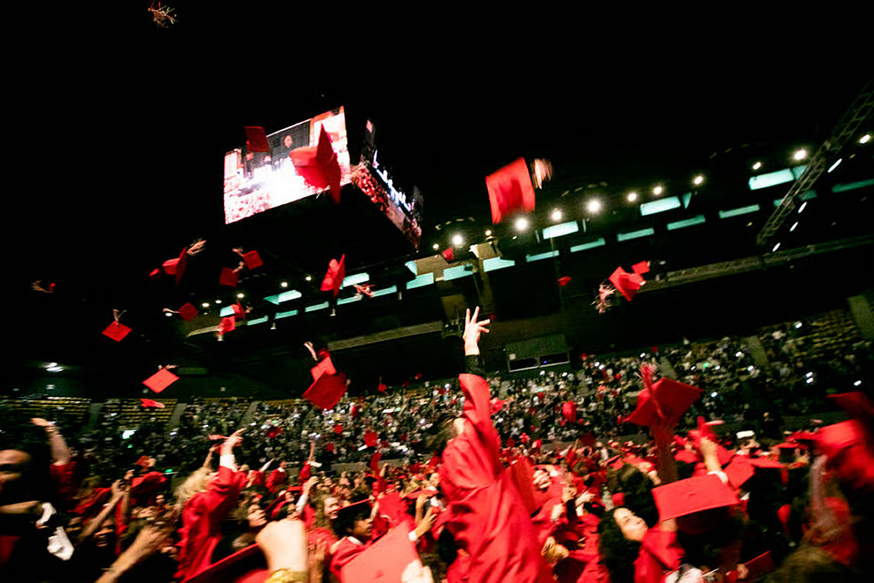 East High School graduating seniors at commencement